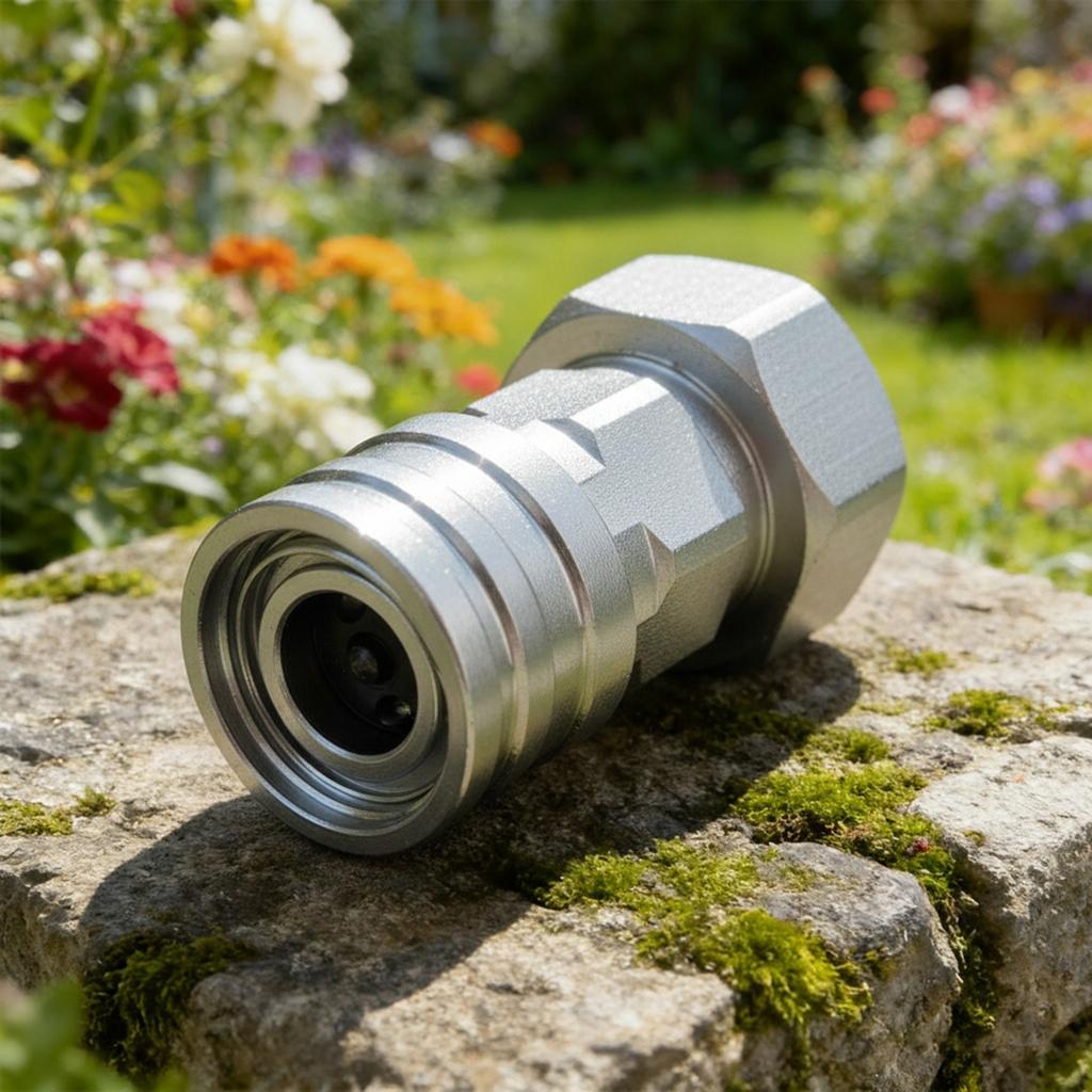 3/4 GHT To 1/4 Quick Connector Stainless Steel Leak-Proof Adapter Convert Water Hose To Power Washer Connector
