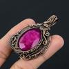 Ruby Pendant Gemstone Jewelry, 999 Copper Wire Wrapped Handmade Pendant, Latest Design Jewelry