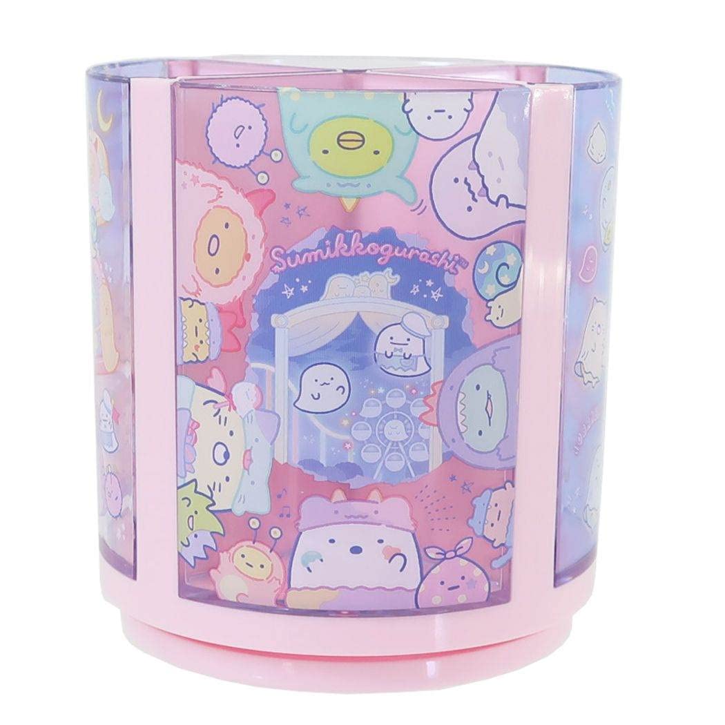 K Company Sumikkogurashi Rotating Pen H110 x Stand, Pink, 100mm, CPE6-SG-PK розовый