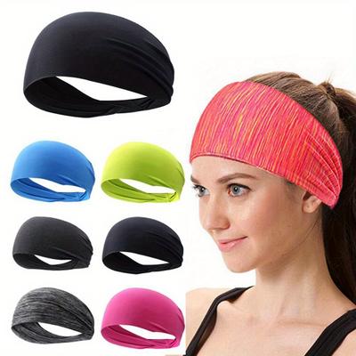 1pc Elastic Yoga Headband Sport Sweatband Women/Men Sport Running Hair Band Outdoor Gym Sport Bandage
