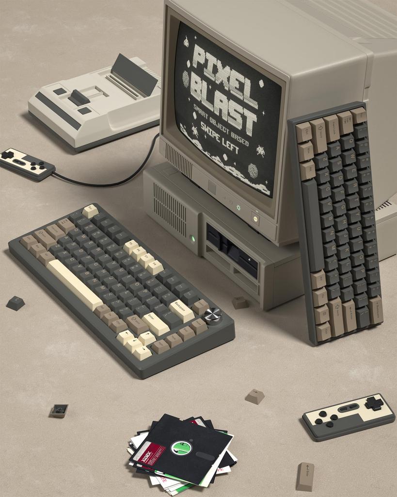 138 Key Keycap Double Shot PBT Keycap Cherry MX Gateron Switch Mechanical Keyboard BOW 60%65%70%100% (Gray, Brown)