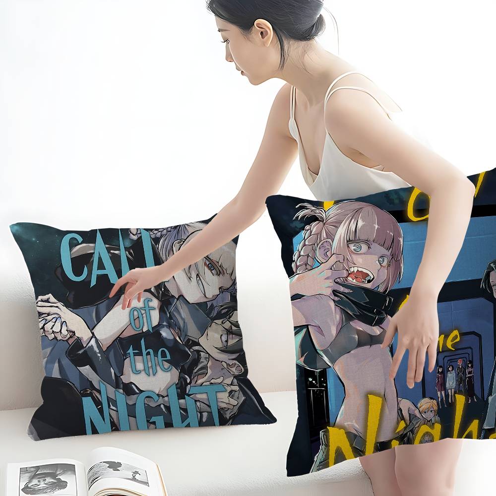 Japanese C-Call Of The N-Night Anime Pillow Cover Sofa Cushion Cover Home Room Decoration Children Gift
