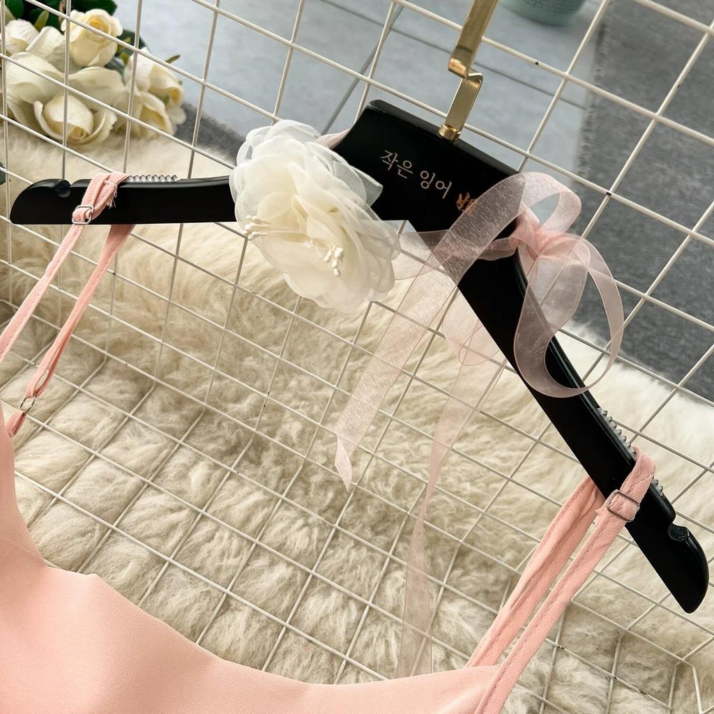 Socialite Sle Vacation Skirts Sexy Square Collar Slim fit Mid-Length Design Sense Frill Big Hemline Sling Dress Women