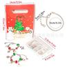DIY Handmade Beaded Children's Silver Bracelet Gift Box Set for Christmas