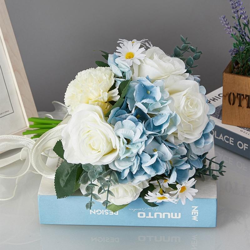 Bridesmaids Bouquet Artificial Flower Combo Wedding Flower Wedding Bouquet Elegant Wedding Party Display Decorations