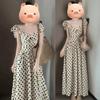2026 French Polka Dot Summer Dress: Women's High-End Waist-Cinched Mid-Length Skirt with Seaside Elegance.