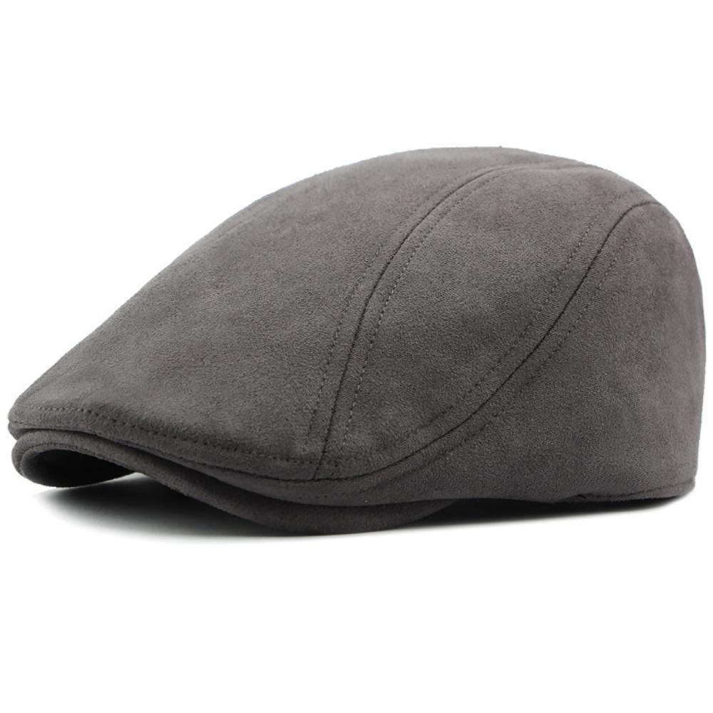 HT4954 Berets Men Women New Autumn Winter Hat Retro Artist Painter Suede Beret Hat Male Female Ivy Flat Cap Adjustable Beret Cap