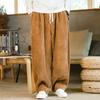 Oversized Pants Tradition Casual Autumn Wide-leg Trousers Harajuku Corduroy Streetwear Straight Pants Male Elastic Waist Loose