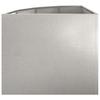 Corner Planter Silver 60 X 60 X 50 Cm Stainless Steel