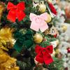 Yousheng Christmas Tree Bow Pendant Velvet Bow Topper Wreaths Doors Decor Wire-Reinforced Edges Gift Bows Holiday Decoration