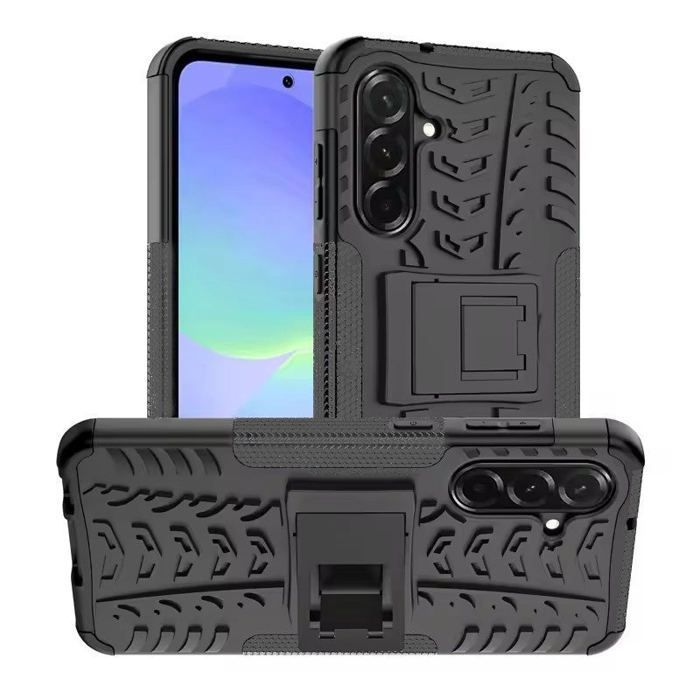 Coque Antichocs - Samsung Galaxy A36 (5G) - Noir - Protection optimale - Support intégré