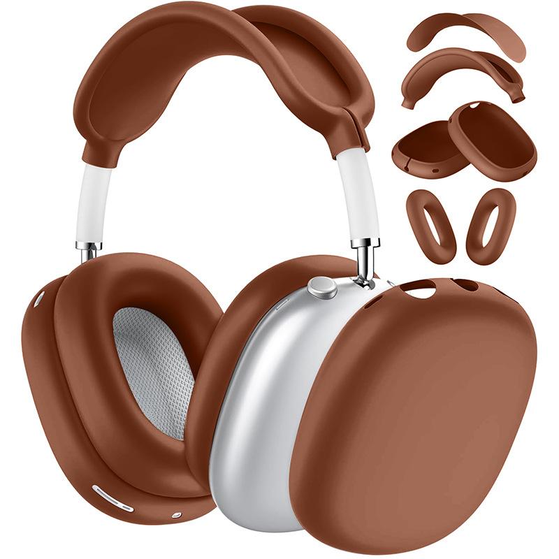 4-in-1 Protective Case Set for AirPods Max 1/2 - Clear Earcups + Silicone Headband and Earpads