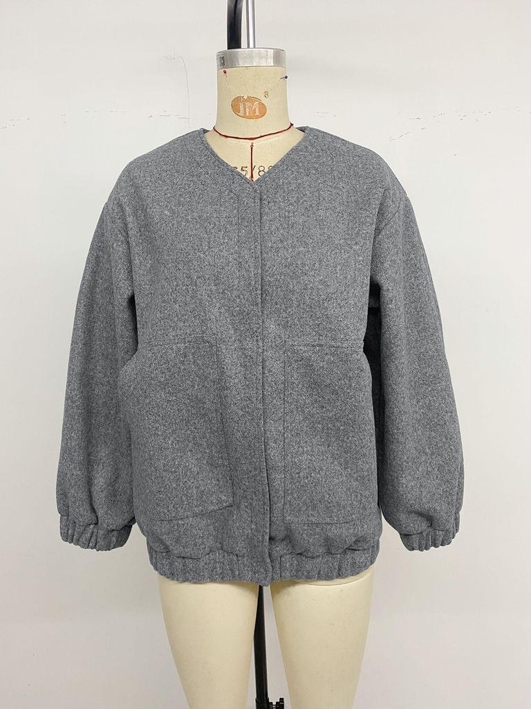 Women's Versatile Solid Color Long Sleeve Zipper Jacket - Autumn Fashion New Arrival