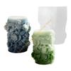 Reusable Rose Skull Cylinder Mould Silicon For Candle Soap Chocolate Crafting Art Projects 55KF