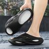 Fashion Summer Men's Fashionable Sports Slippers with Thick Sole, Anti Slip, Anti Odor, Wear-resistant Soft Sole, Men's One-piece Mop