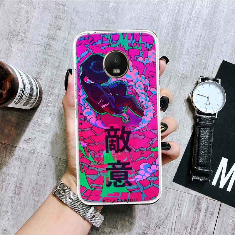 Mob Psycho 100 Anime Phone Case For Motorola Moto G9 G8 G7 G6 G5 E6 E5 E4 Plus Play Power One Action Macro Coque Cover Capa
