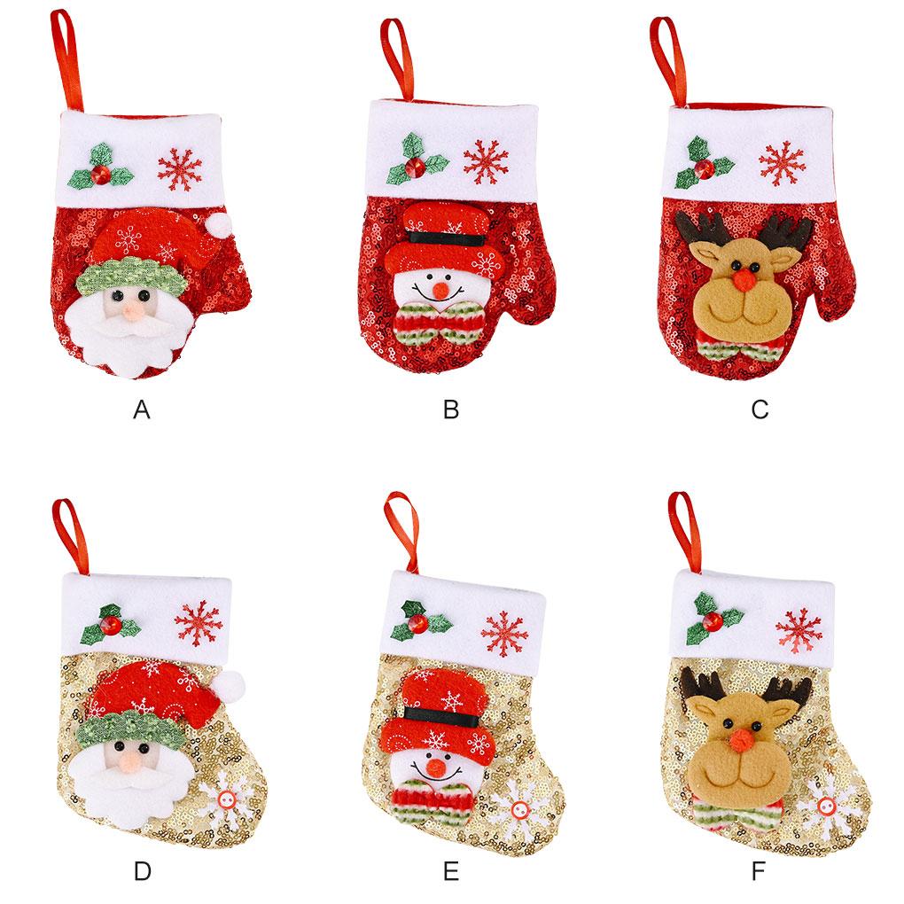1/3PCS Christmas Glove Tableware Bag Holder Fork Spoon Pocket Cutlery Pouches
