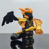 Dragon Form Two-Color Injection Molded Building Block Figure Set - Compatible Educational Toy for Boys