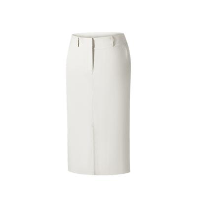 Champion Allwetter-Serie Einfarbiger High-Waist Bequemer Atmungsaktiver Vielseitiger Freizeit-Maxi-Rock Damenröcke Holzfarbe 162520207-1