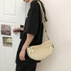 Bag Women's Casual Simple Korean Version Solid Color Fashion Women's Bag Cloth Bag Bag 2025 New Women's Shoulder Bag Messenger Bag
