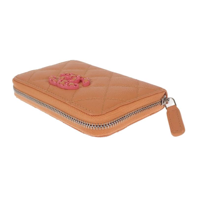 CHANEL  AP3716_B14928_NS838 Coin case Orange Women