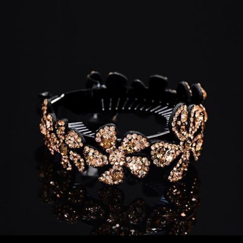 Korean Version Hair Reel with Diamond Headgear Ball Head Adult Simple Fashion Versatile Lady Top Clip Head Flower