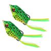 2Pcs Simulated Frog Fishing Lure with Hooks Topwater Soft Fishing Baits Artificial Fishing Lure Soft Tube Baits