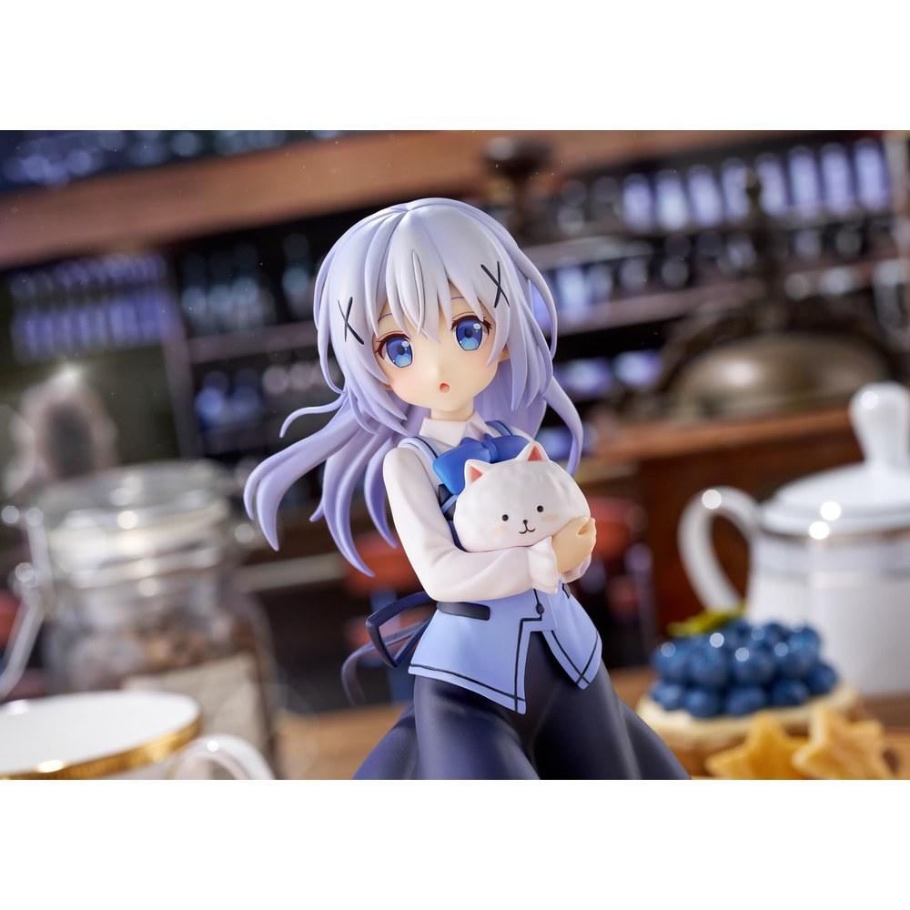 Plum Puella Magi Office A Is the Order a Rabbit Chino Cafe Style 1/7 Scale PVC Figure PF468