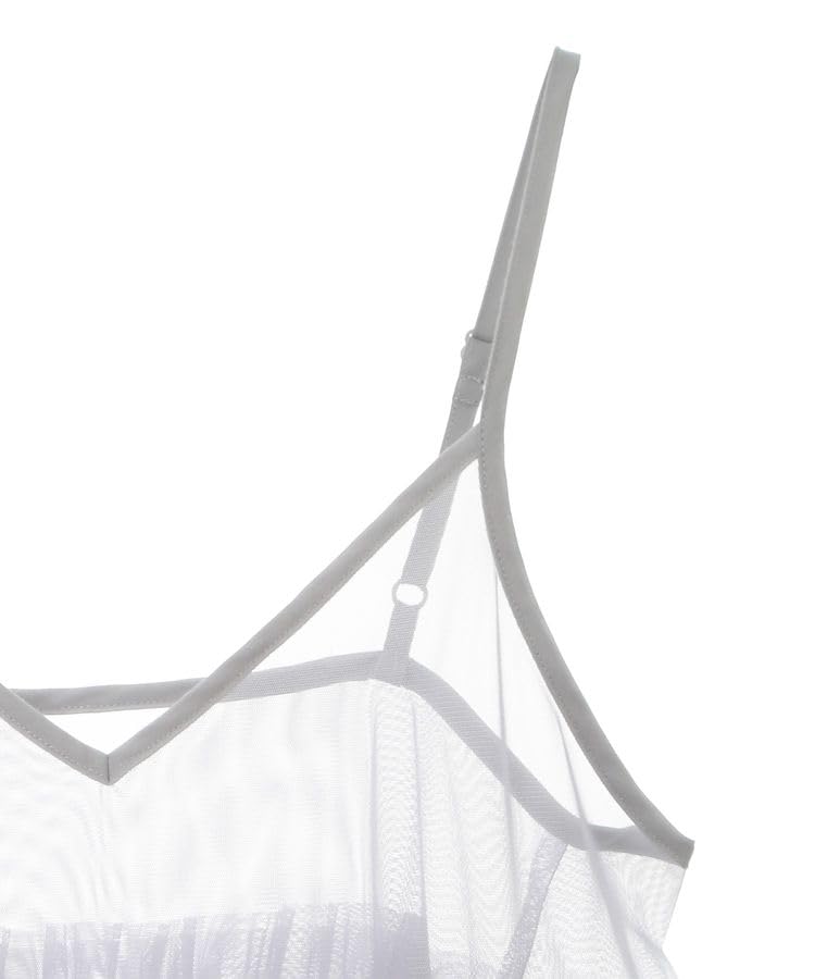 Music Casual Tulle Tiered Tunic for Light Gray [Earth & Ecology] Women,