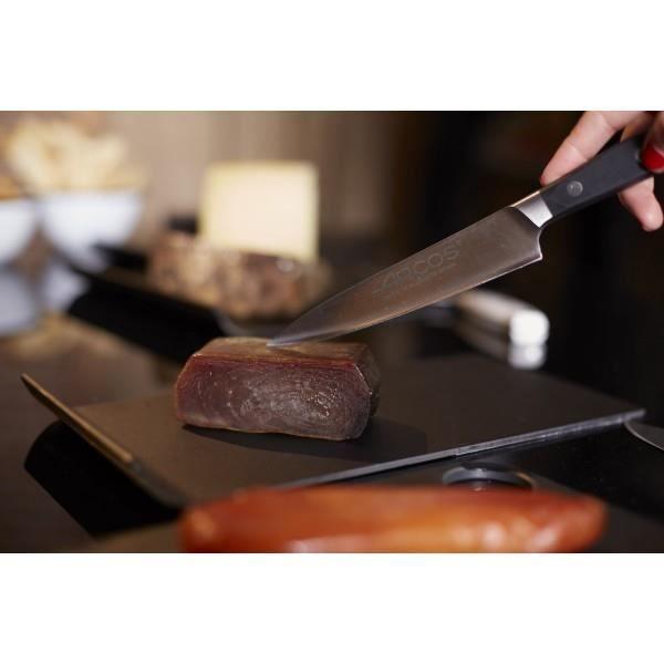 Couteau - ARCOS - Manhattan forgé - Lame 13 cm - Ergonomique - Noir