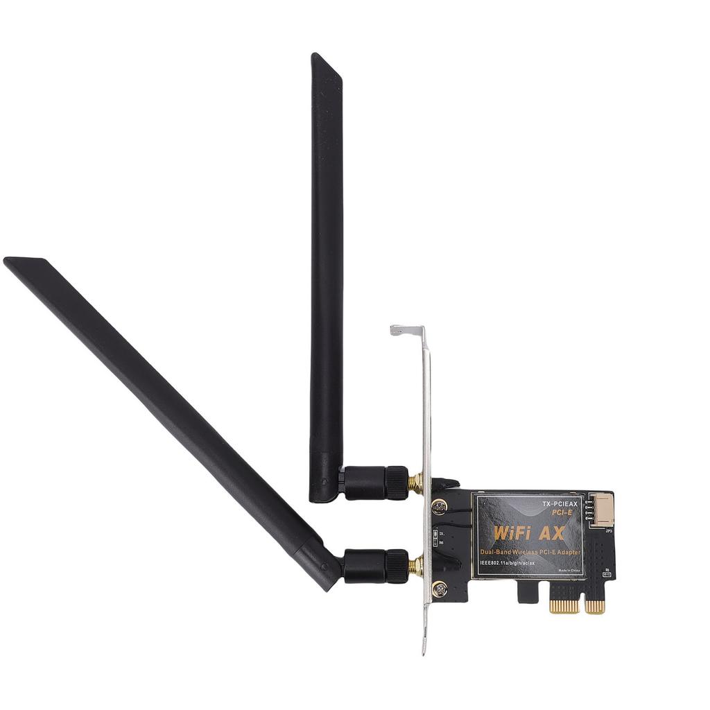 WiFi 6 PCIe Card Desktop Wireless Network Adapter Support for Windows 10 11 OFDMA MU MIMO 2.4G 5G Dual Band 8dBi