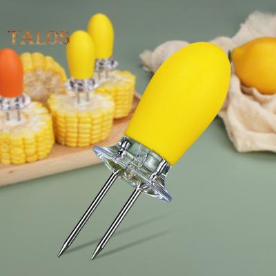 1 Paar Maiskolbenhalter, rutschfest, zum Kochen, ergonomischer Mini-Maiskolbenspieß, Küchenzubehör