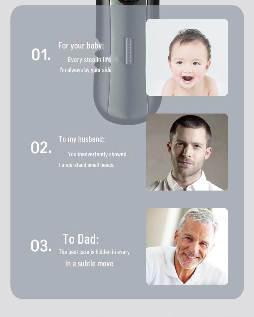 Kangfu T109 Silent Rechargeable Hair Clipper for Adults & Babies - Electric Razor for Home & Salon Use.