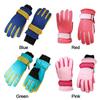 Winter Fashion Print Non-slip Thick Warm Windproof Long-sleeved Mittens Children Ski Gloves
