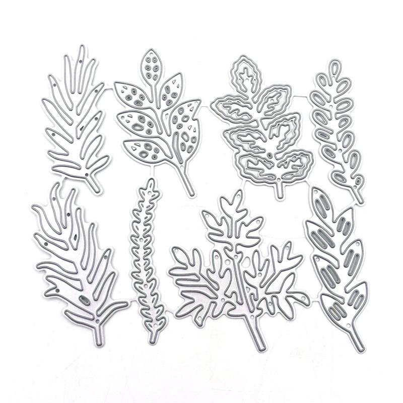 

Металлические штампы для резки восемь листьев комбинированный узор вырезанный своими руками скрапбукинг бумага ремесло тиснение нож форма лезвие штамп для вырубки серебряный