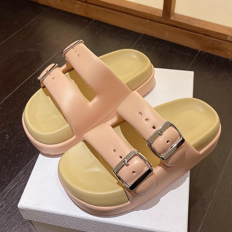 New Summer V Soft-soled Slippers Women's Fashion Non-slip Thick-soled Cool Slippers Home Slippers