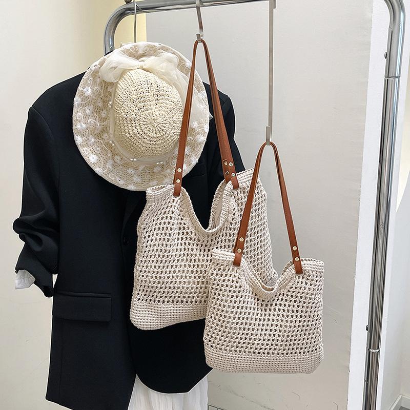 Summer new hollow niche design casual versatile large capacity portable shoulder underarm bag women's bag