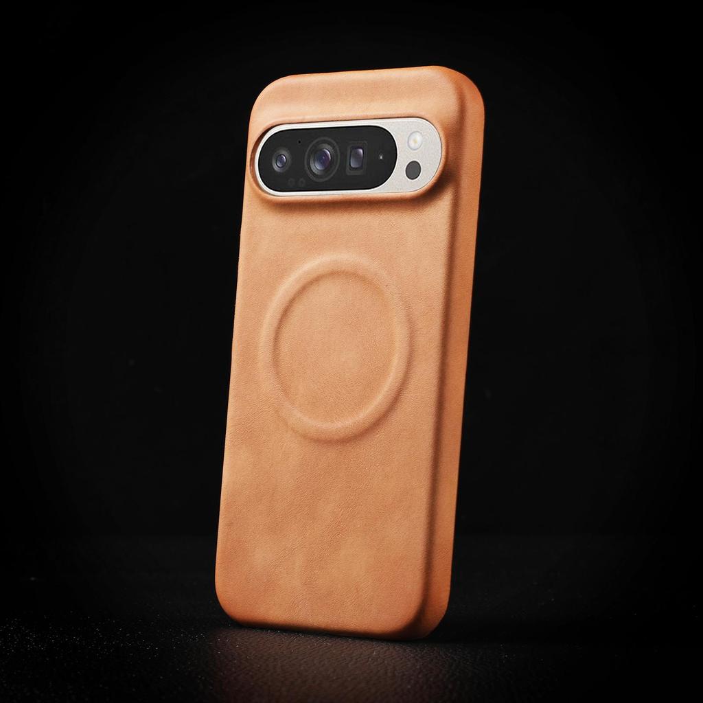 Google Pixel 10 Pro Yapa Leather Magnetic Case - Drop-proof, Skin-feel Protective Cover for Pixel 9/8