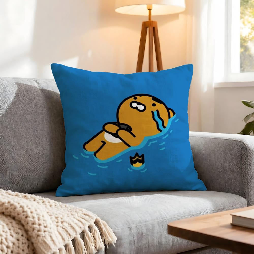 Character Kakao Friends Cushion Cover 1Pcs Decorative Covers Soft Cushion Case For Sofa Couch Decor 40X40 45X45 Pillowcases