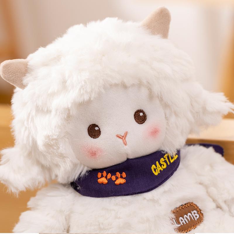 Jucării de pluș rafinate cu oi, Jucării animale de pluș cu oi, Cadouri de ziua de naștere, Păpuși drăguțe cu oi, Jucării pentru copii, Ambalaj rafinat