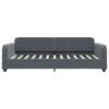 Vidaxl Sofa Z Materacem Do Spania, Ciemnoszara, 90X200 Cm, Aksamit
