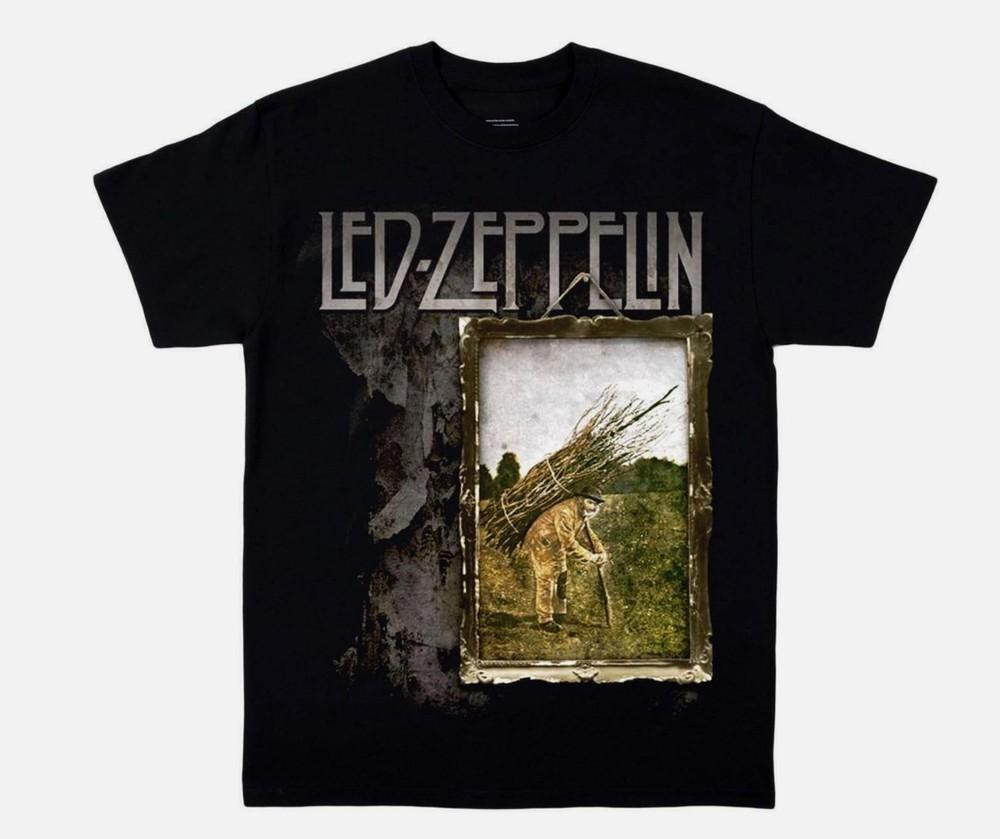 

Футболка Led Zeppelin Футболка с альбомом Led Zeppelin IV Концертная футболка XL