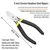 Industrial Pliers Set: 6" Cutting, 5" Diagonal, 8" Electrician's Pliers & Model Scissors