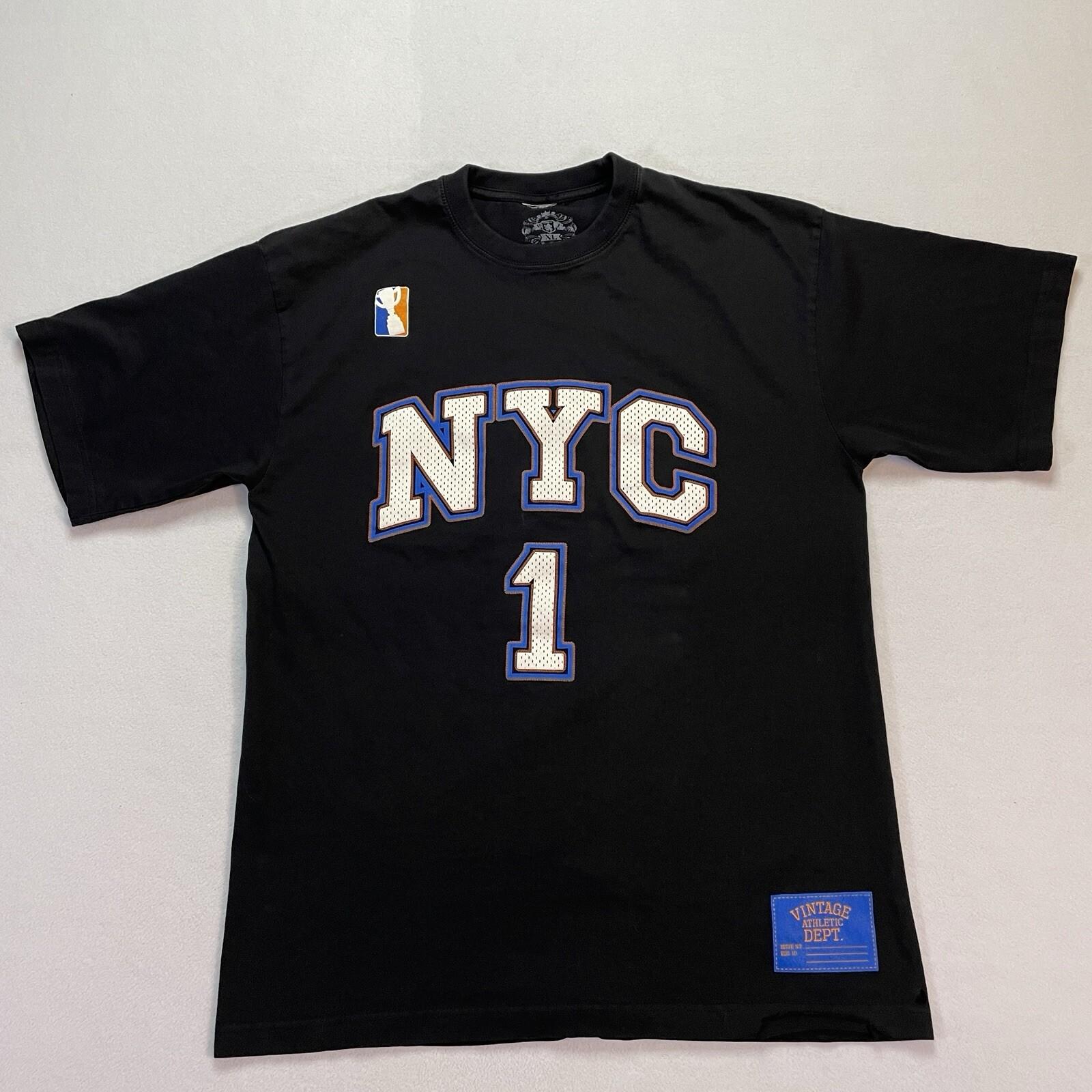 New York City Jersey Shirt Men’s XL Black Vintage Athletic Dept Short Sleeve Unisex T-Shirt XXXXL