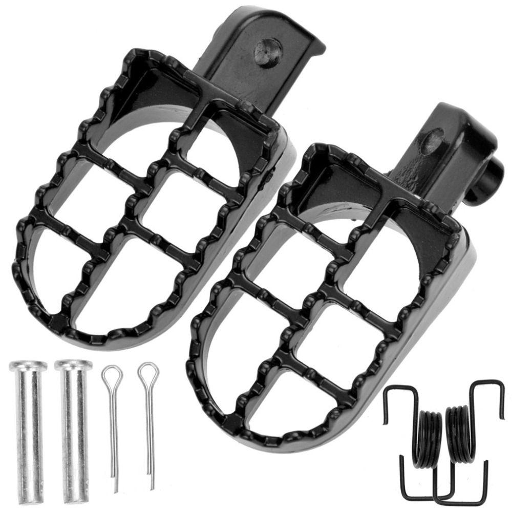 Iron Material Motorcycle Foot Pegs Springs Bolts Dirt Bike Footrest  Motorcycle Accessories