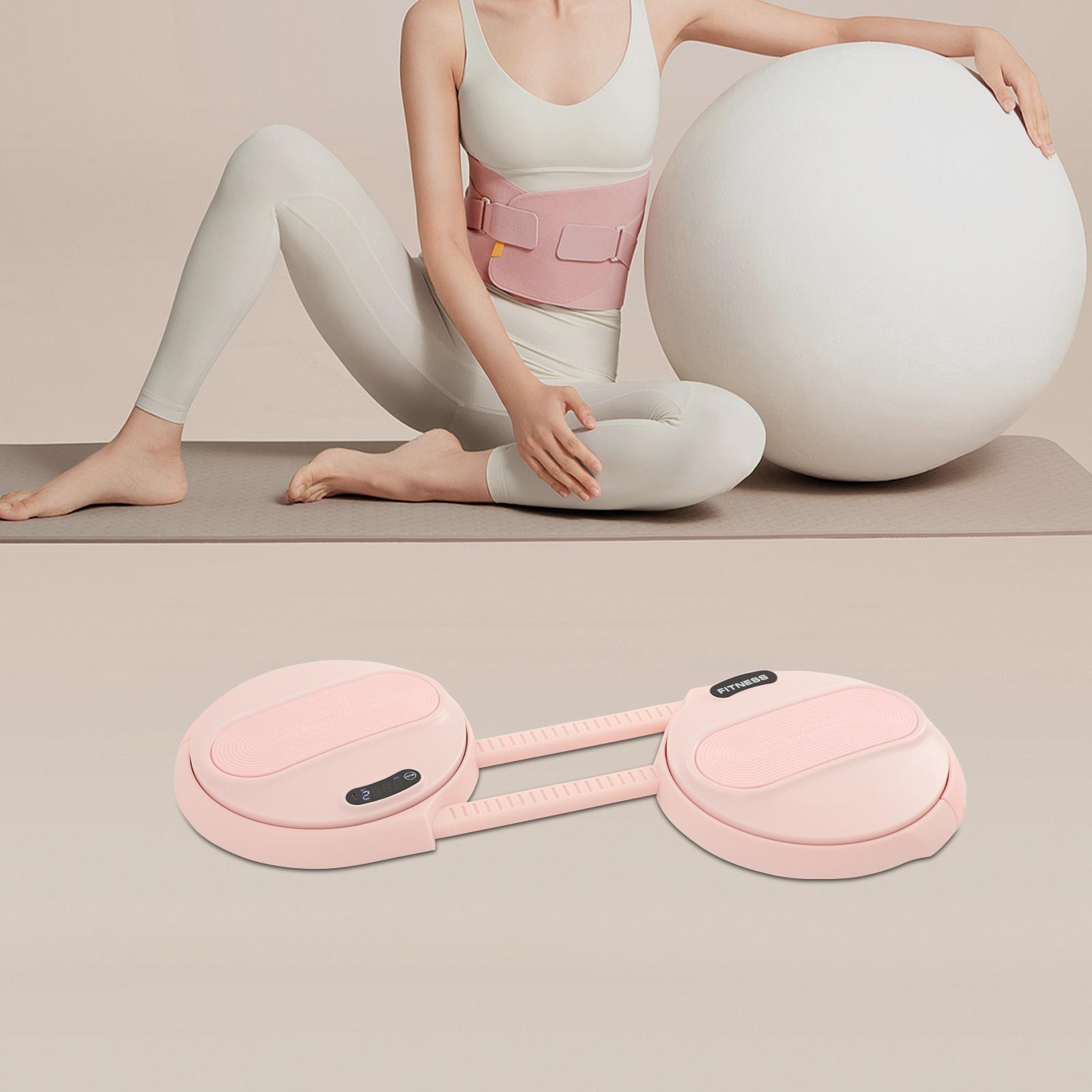 

ABS Ab Twister Board,Gray/Pink Round Waist Twisting Disc Length Adjustment for Ab Exercise розовый