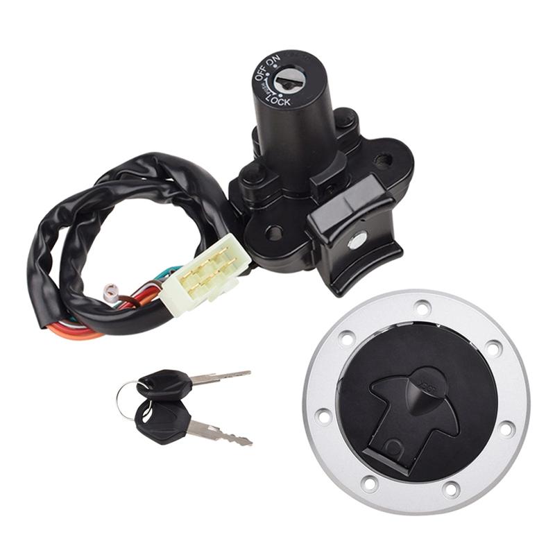 For KAWASAKI ZZR400 ZZR600 ZX6R ZX7R ZX9R Compatible Motorcycle Ignition Switch Lock With KEY Replacement Parts