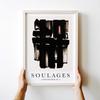 Poster Soulages Abstraction Painting