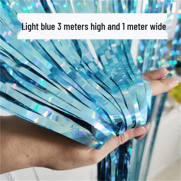 Laser Fringe Backdrop & Tinsel for Party or Event Decoration