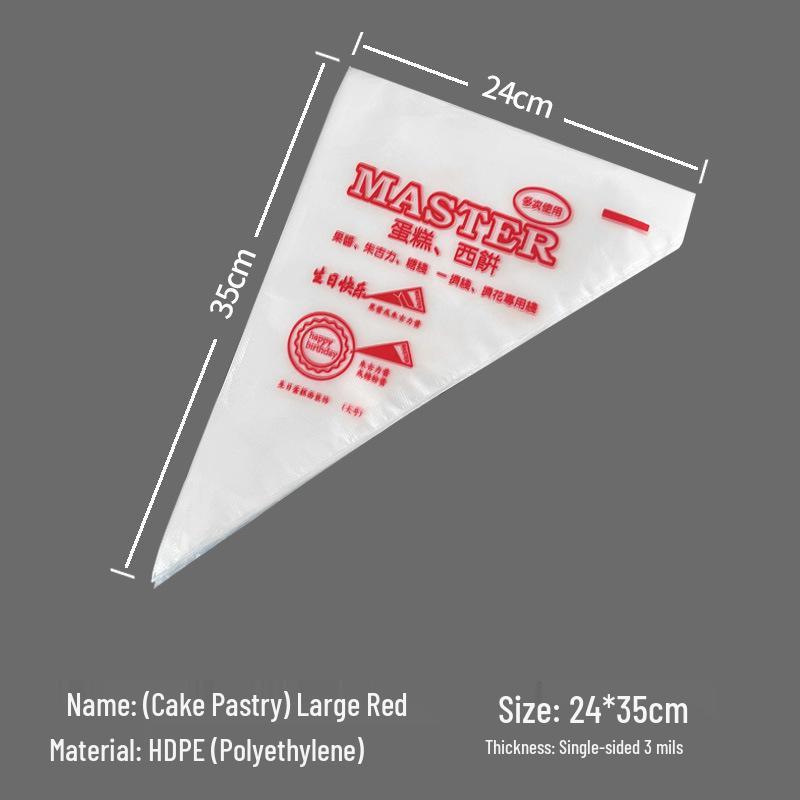 Food Grade Thickened Disposable Piping Bags for Icing, Cake Decorating, and Baby Food